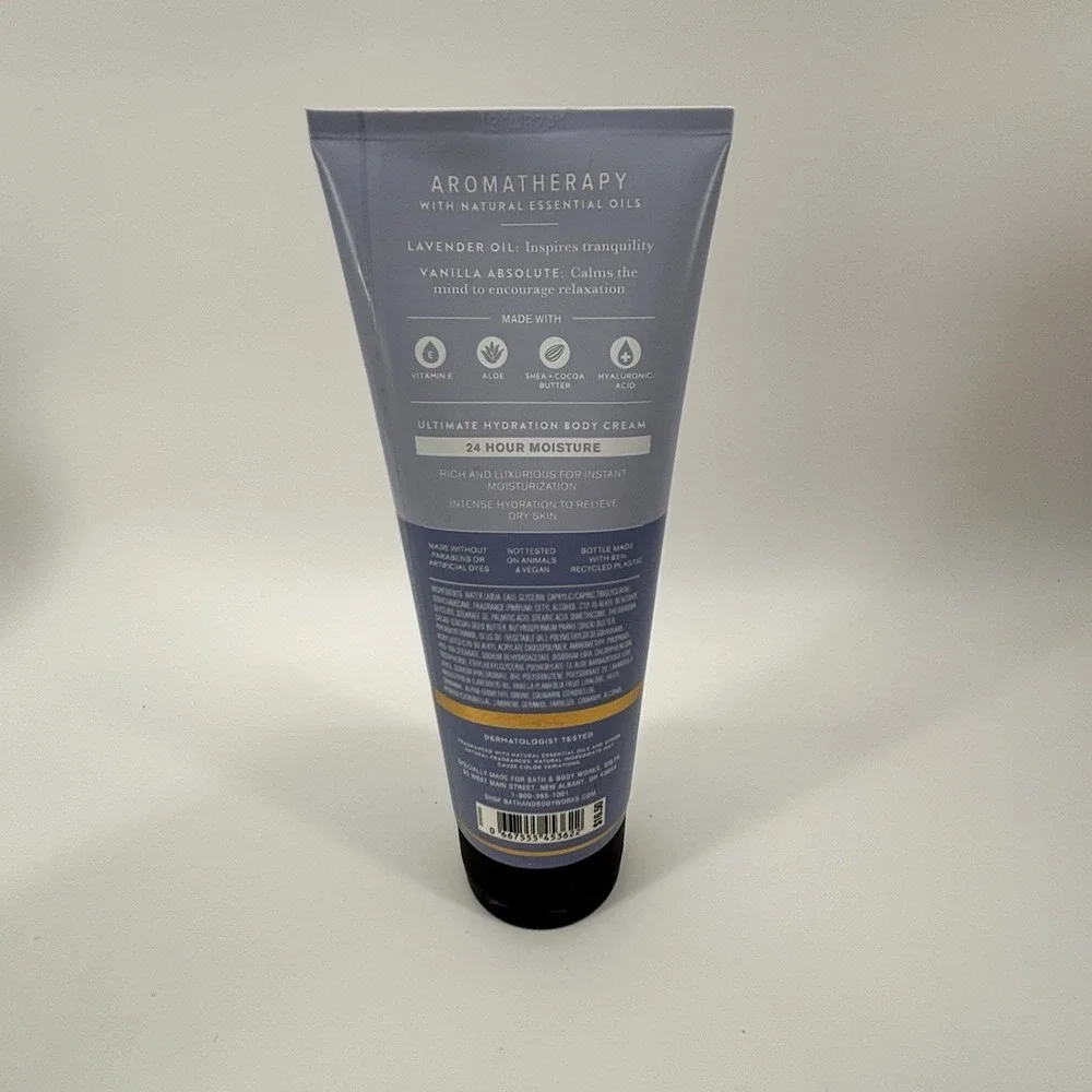 Bath & Body Works Aromatherapy‎ Sleep Lavender & Vanilla Body Cream Lotion 8 oz